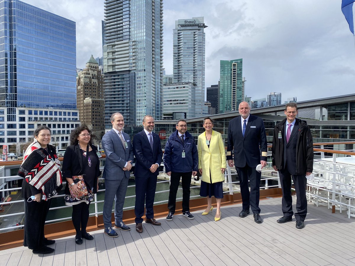 After 891 days it was such an auspicious occasion to welcome the MV Koningsdam cruise ship to the <a href="/PortVancouver/">Port of Vancouver</a>! It’s the first but won’t be the last. T'ooyaksim' N'iisim' to all the cruise workers, visitors, tourism sector champions &amp; partners who made this re-berth possible.