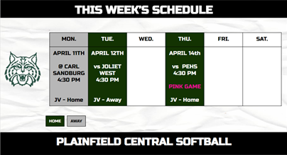 pchssoftball1's tweet photo. Here is this week's schedule. Go Wildcats! https://t.co/ORw0h2o4yi