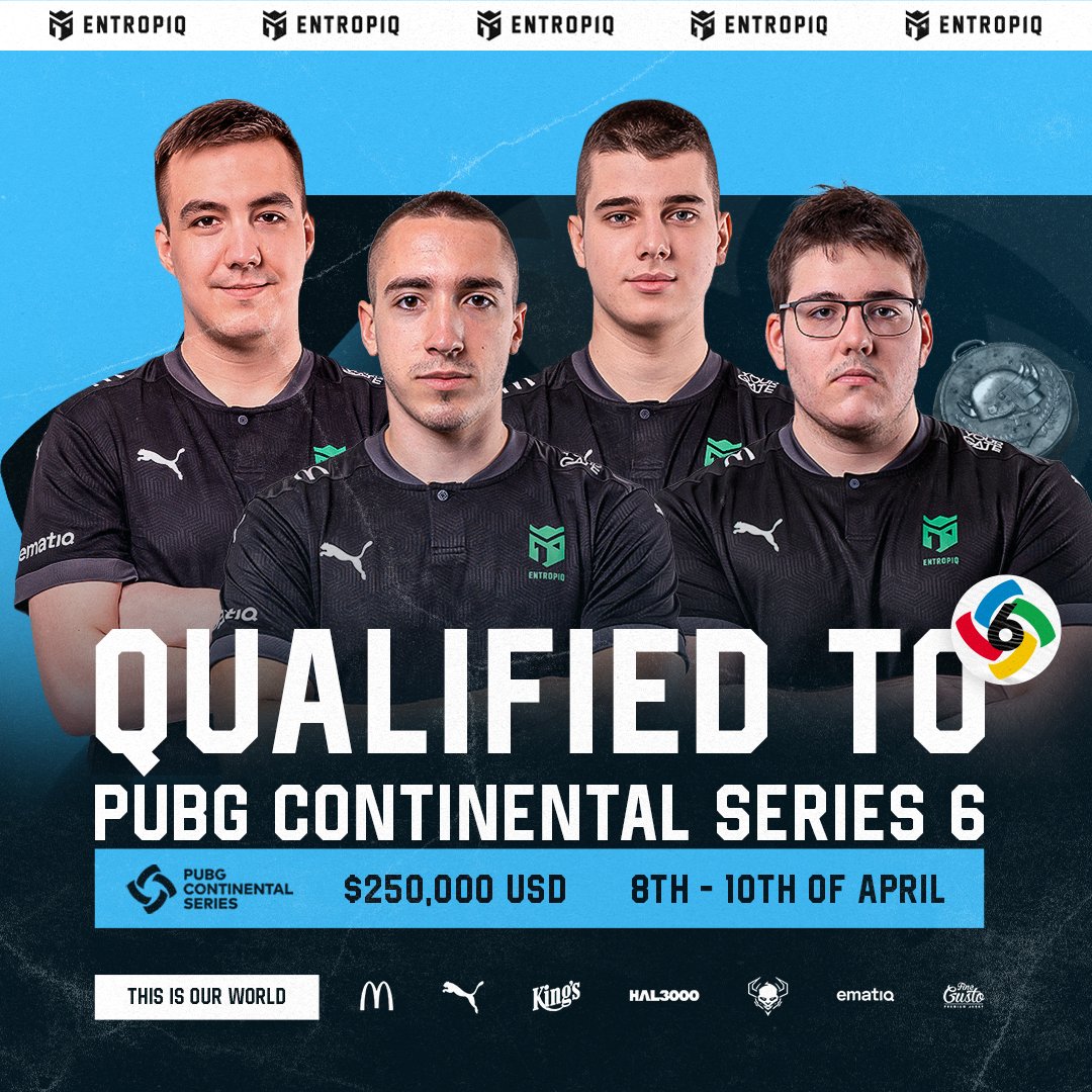 BOOM! 🍳 We have qualified to the PUBG Continental Series 6! 🥳 Also congratulations to @NowikkPUBG with @skadegg boys. 🤝 See you in 3 weeks!