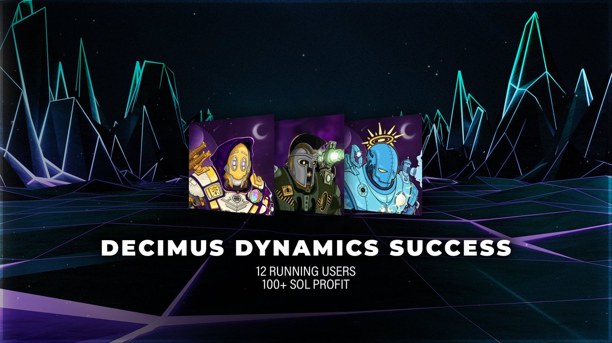 Another successful day for our beta members!
12 users running our nodes were able to mint 41 "Decimus Dynamics" out of ~250 stock🍿

Join us here: discord.gg/8vNAWt5btz