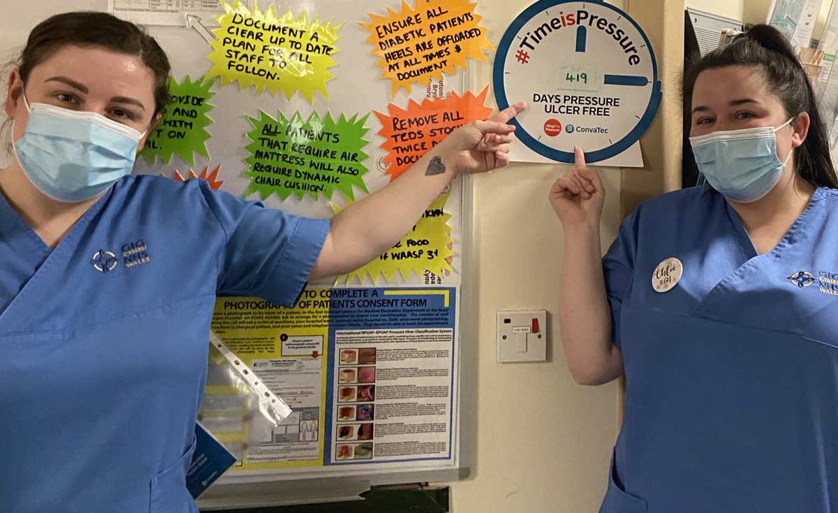 Super proud head of nursing alert!!! 📣📣Today ward 20 RGH celebrated being  pressure ulcer free for 1 year!! And ward 8 over 400 days!!! Such an achievement🥳 <a href="/CwmTafMorgannwg/">Cwm Taf Morgannwg University Health Board</a> <a href="/carole_tookey/">Carole</a> <a href="/NurseGregDix/">Gregory Padmore-Dix</a>