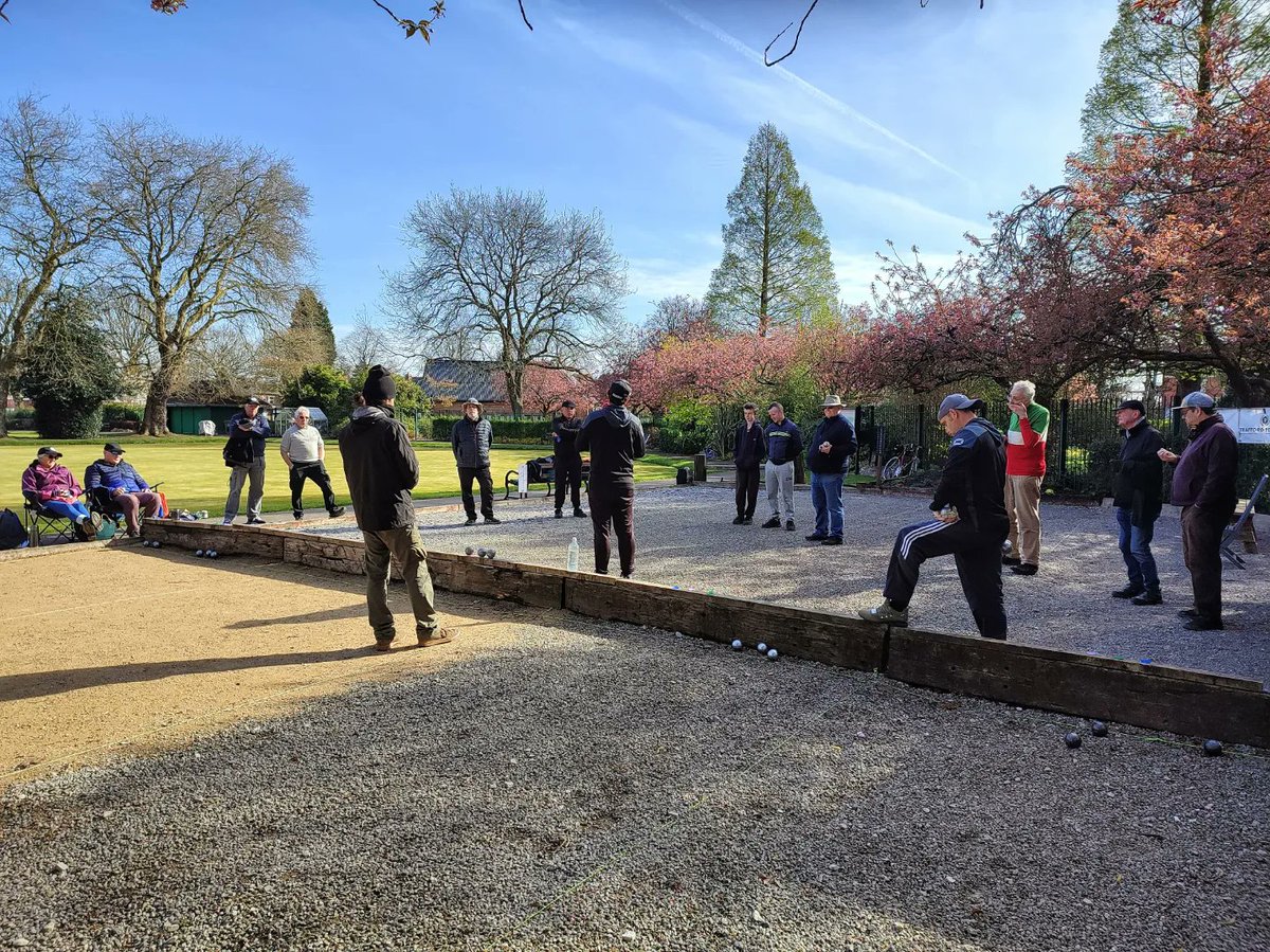 PetanqueNW's tweet photo. Today, our regional club @TRFPetanque hosted a PNW Open Doubles competition. As always, the atmosphere &amp; ambiance at the club was warm and welcoming and there was much interest from the passing public. Well done to the winners David &amp; Stuart from Trafford #petanque #PNW https://t.co/e7P1dbJhpT