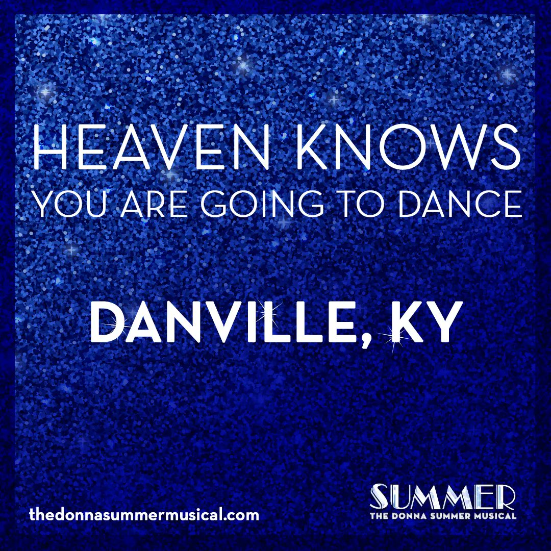 DonnaSummerBway's tweet photo. We're on the road for a week of One Night Only shows! First up the highway leads to Kentucky and the Norton Center for the Arts April 11th. It's time to party! #summerontour #donnasummermusical #donnasummer #heavenknows #kentucky @nortoncenterky #danville #nationaltour #disco https://t.co/bzIJnWztP6