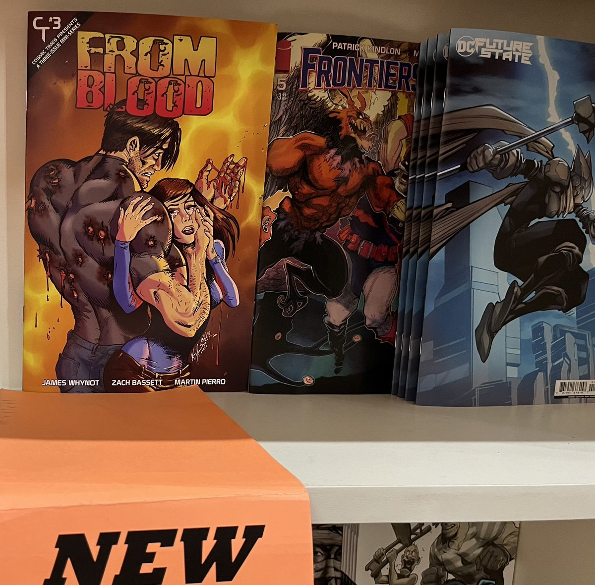 MartinPierro1's tweet photo. It’s always good to see @CosmicTimes books in the “wild”. I found From Blood at @PPFcomics today - they only had one copy left!
#Comic #ComicShop #PPFComics #FromBlood #BeCosmic https://t.co/HNG9EbvfOH