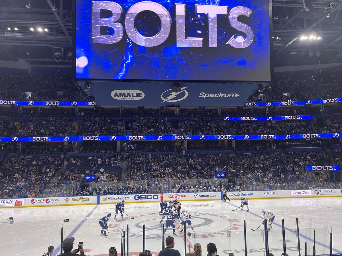 TheCrankyFan's tweet photo. Let’s #GoBolts #DoubleheaderSunday Part 2 (at @AmalieArena for Tampa Bay Lightning vs. Buffalo Sabres in Tampa, FL) https://t.co/1brPmKqvzj https://t.co/e2VPdx5yVs