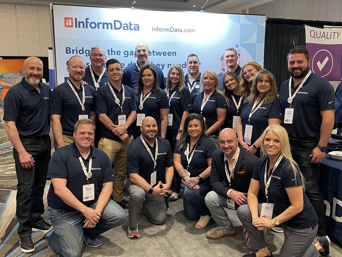 InformDataCo's tweet photo. We couldn't resist a pre-opening ceremony photo op! Our team can't wait to see all of our #backgroundscreening industry friends tonight. #PBSA #InformYourself #InformData https://t.co/8CIegQDAxX