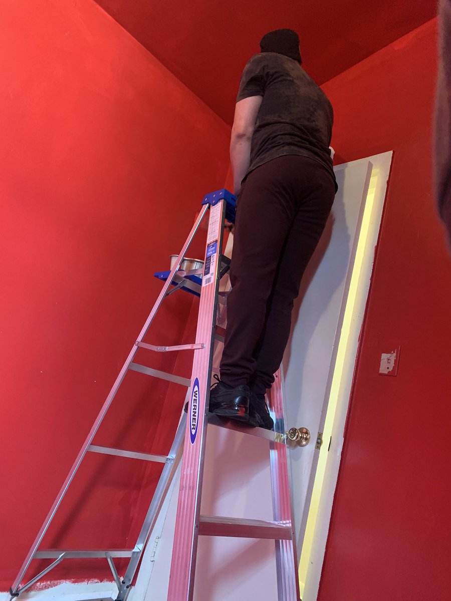 xynetak's tweet photo. solution; go buy a ladder so it’s something he’s more familiar with 🤣🐍 #snakestyle https://t.co/SwbIXLAYR4