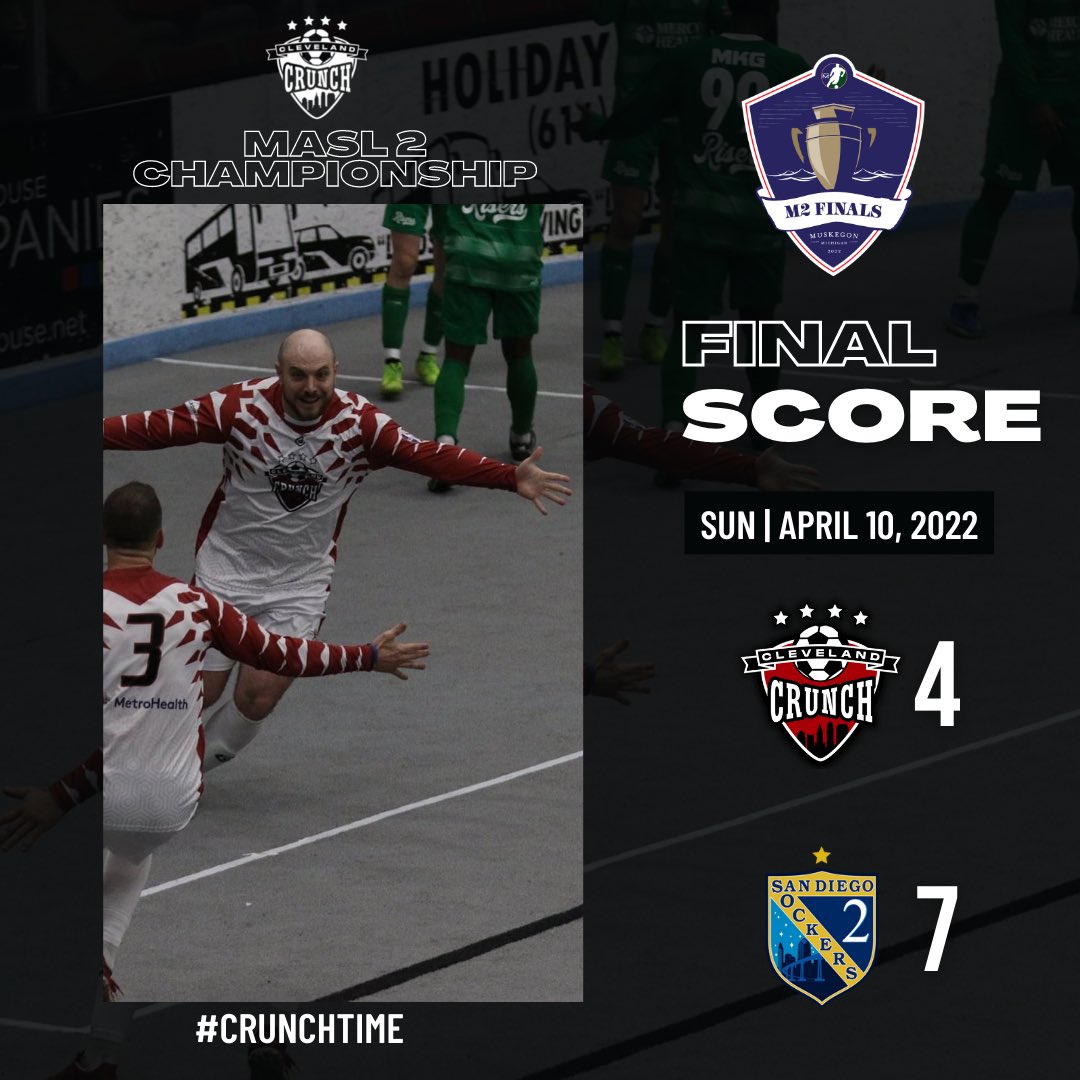 clecrunch's tweet photo. Crunch fall short to San Diego.

Hats off to our Crunch for an incredible season. We put up a fight today and always. 

#ClevelandRocks https://t.co/KYDUBtsF1C