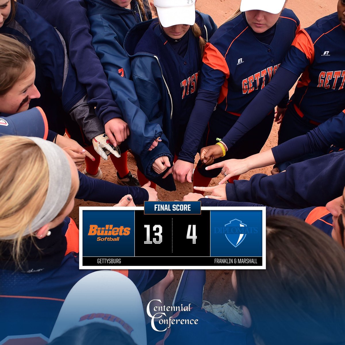 GburgSoftball1's tweet photo. BULLETS WIN! Softball takes down F&M in the first game of today’s doubleheader! 🤩🔥 #GoBullets #BulletsSoftball #CCSB #D3Softball https://t.co/J59Q0sxUUb