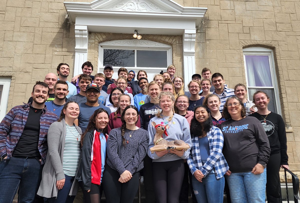 These 35 St Ambrose students. spent the weekend at their Antioch Retreat @ Sugar Creek retreat center.