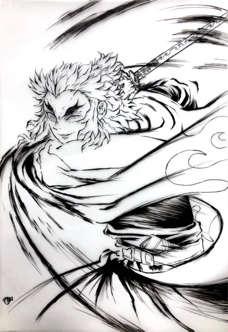 👹滅イラスト no.46

幕i間画集 表紙絵 模写

ペン画完成。カラーにします。 
