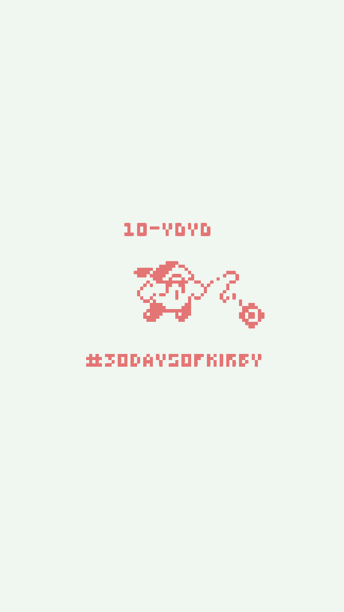 LEOTT_01's tweet photo. #30daysofkirby ! ! ! C: Day Ten: Yoyo cx | #pixelart #Videogame #Monochrome https://t.co/VVrPhoCBtb