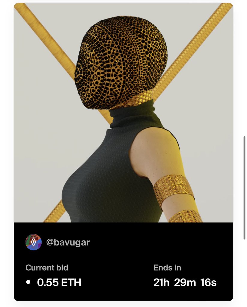 bavugari's tweet photo. AUCTION STARTED: my brother @BenjaminBitcoin placed a bid for (0.55 $ETH) on Reborner 004 ⚔️❤️‍🔥🔥

B Is always looking for the Golden ones 😂🔥🥵

Reborners are on @foundation 💎
Link in my Linktree.

#LEGADA #NFTs #NFT #NFTCommunity https://t.co/4TFx17LeI2