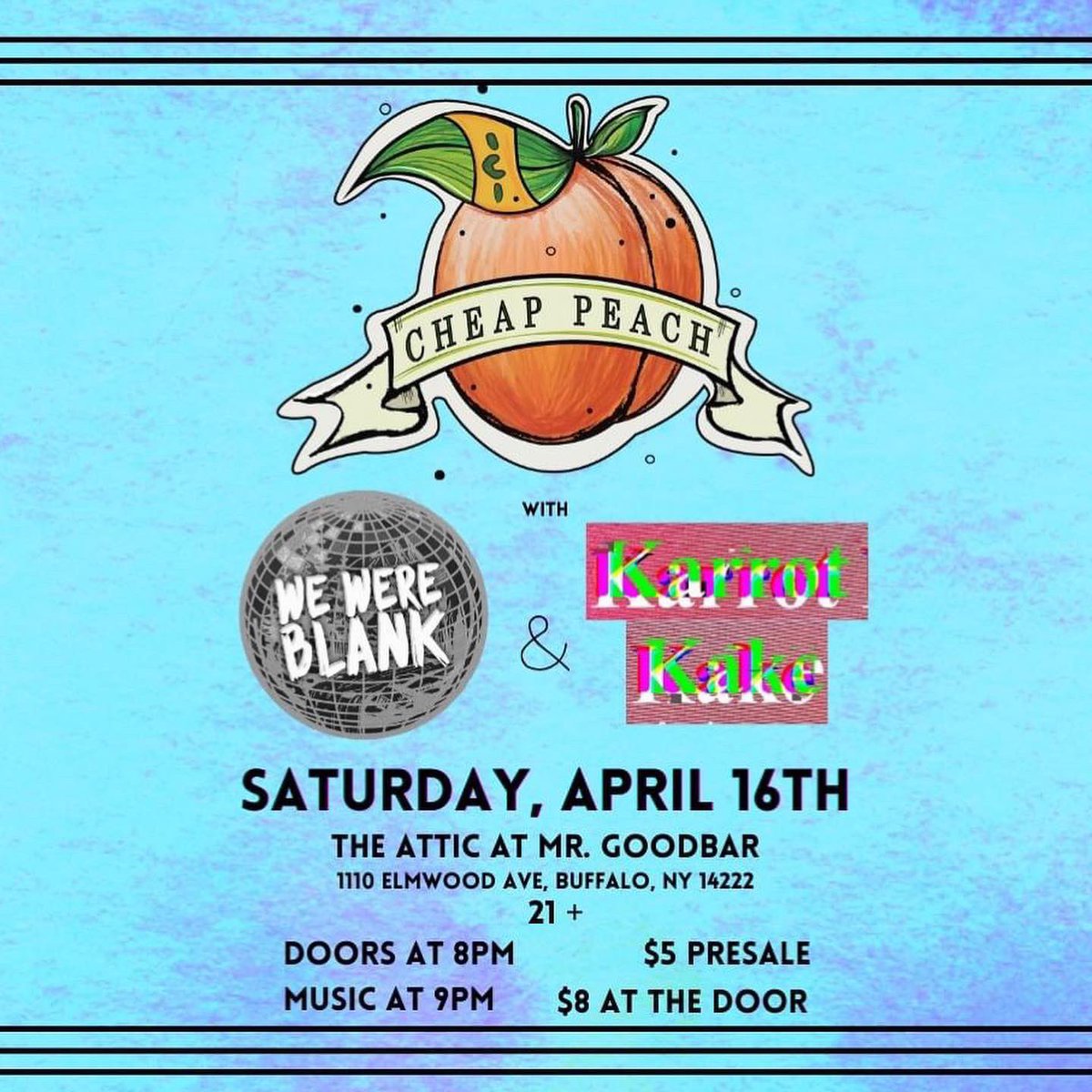 PeachCheap's tweet photo. This Saturday, April 16th. https://t.co/DxyctIxRWP