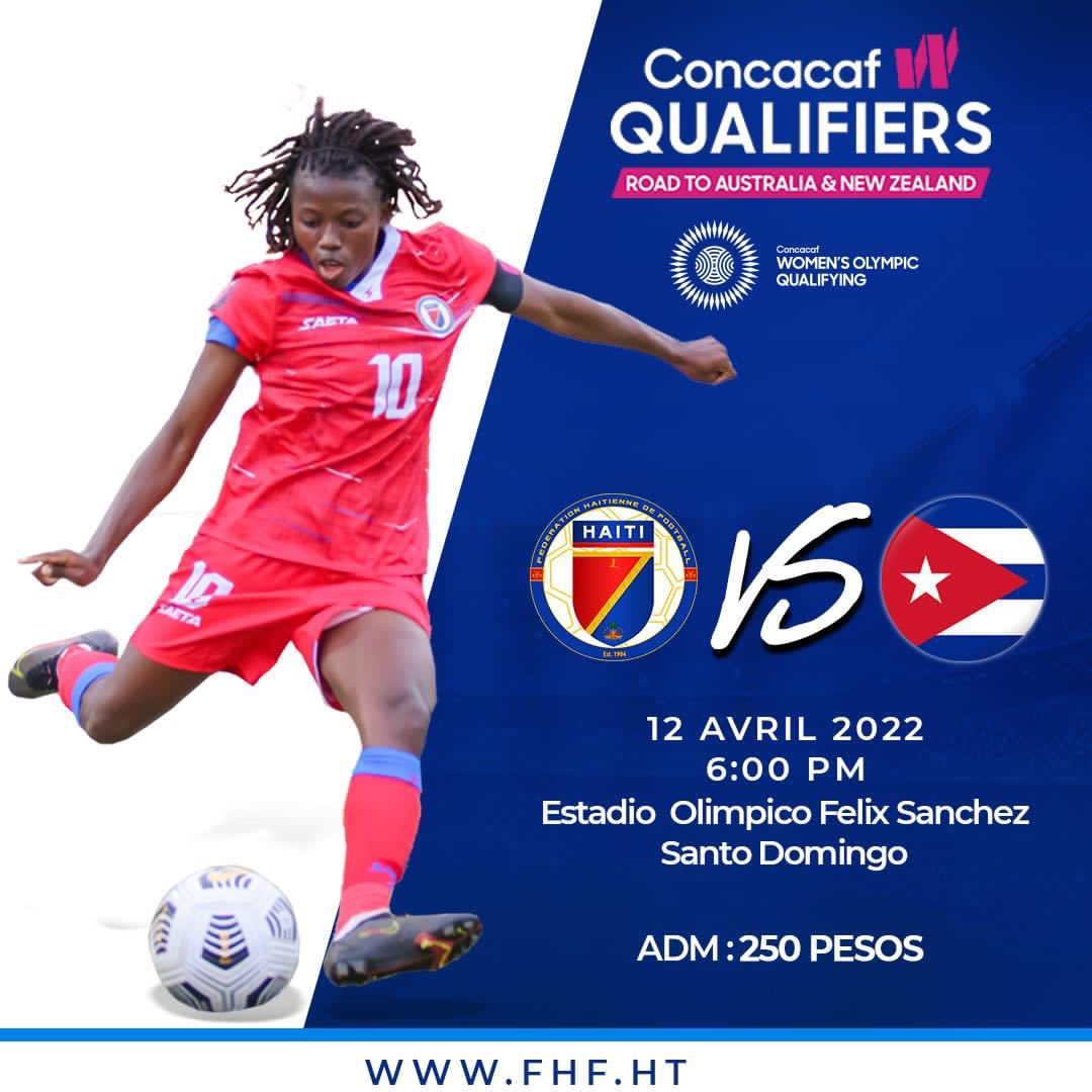 petersonfbi's tweet photo. Nap tann tout Ayisyen kap viv, kay vwazen madi 12 avril pou vin sipòte medam yo kap jwè kont #Cuba #GrenadyeAlasoo🇭🇹🇭🇹⚽️ #Medamyo🔥⚽️⚽️ https://t.co/OKk4asD6n4