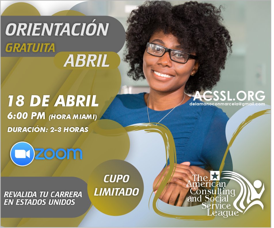 Validatutitulo's tweet photo. Estados Unidos es un país que brinda oportunidades a Latinoamérica, especialmente si eres un profesional, conoce cuál es el proceso a seguir en nuestra orientación GRATUITA este próximo 18 de abril, regístrate aquí: https://t.co/J9GGeBg4PB
Tel. 954-888-8664 / 954-909-9059 https://t.co/MWGj82MeH9