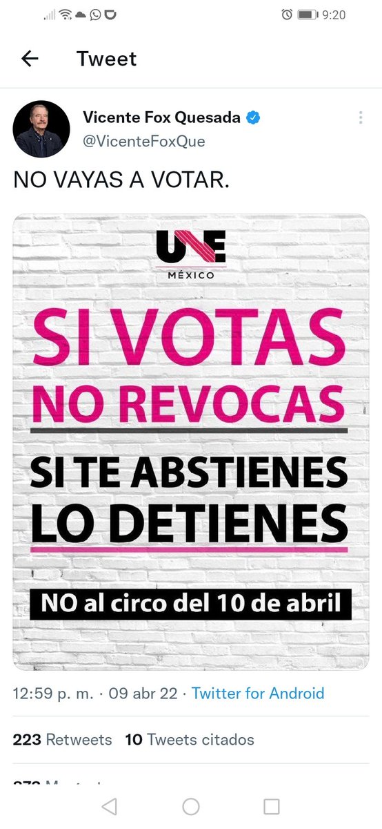 Ivan_roger28's tweet photo. @VicenteFoxQue como porque tienes desactivado los comentarios??? https://t.co/LmzO4EhAGP