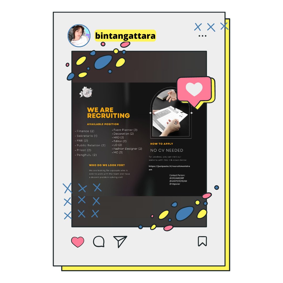 evellogia's tweet photo. ⠀
𝐛𝐢𝐧𝐭𝐚𝐧𝐠𝐚𝐭𝐭𝐚𝐫𝐚
───────────
♥ 💬 👥
22.000 suka 6.777 komentar
𝐛𝐢𝐧𝐭𝐚𝐧𝐠𝐚𝐭𝐭𝐚𝐫𝐚 : JOB SEEKERS MERAPAT! Dream EO, event organizer favorit kita lagi open recruitment loh! Tertarik? Cek info lengkap dibawah ya ... 𝙢𝙤𝙧𝙚
⠀ https://t.co/GbpOfjWNlO