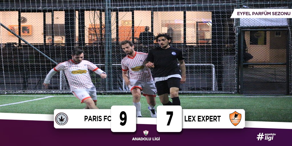 LigiAnadolu's tweet photo. Anadolu Ligi Eyfel Parfüm Sezonu 1. Lig

📅10. Hafta

⚽️ @ParisFutbol 9-7 @lex_expert 
 
🏅 Abdullah Sarı https://t.co/JdxfbZOeil