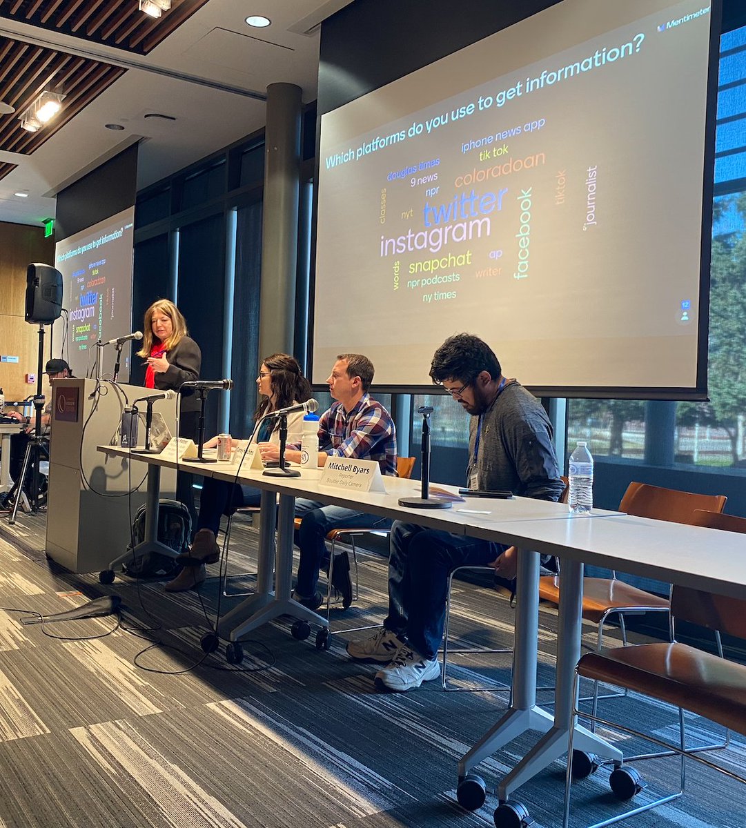 spjauraria's tweet photo. Thank you, @kayplot, @CoreyHutchins and @mitchellbyars for joining the #SPJRegion9 conference to talk about the importance of transparency when engaging with your audience on social media! Also, thank you, @Boulder_Beth for moderating! https://t.co/6Sv5vZ1IWF