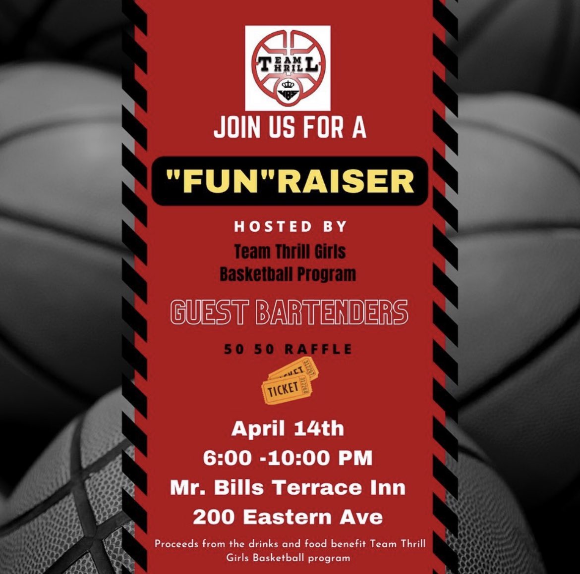 BrainzBlue7's tweet photo. Come out on Good Friday Eve!!! Let’s have some fun with our coaches and parents while helping raise money for our program! #thrillHers #gangisthrill https://t.co/JsilqhwNe8