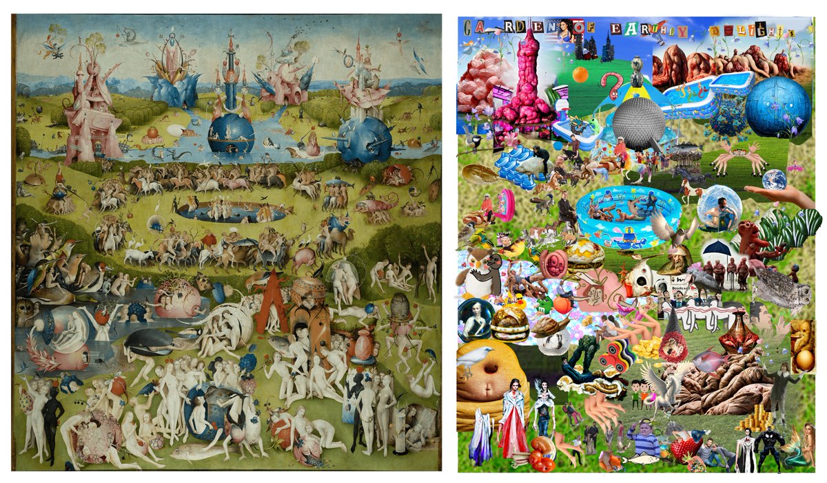 Chaotic Interface Design Lab hosted a Hieronymus Bosch fan art 2 hour collaborative Miro collage sprint.

The results bear a striking similarity to the original.

10/10 plz enjoy results below.
 
<a href="/carocomputer/">caroline✨ キャロライン</a> <a href="/mus_akos/">Tatyana</a> <a href="/golan/">Golan Levin</a> <a href="/aman_gif/">👁‍ ɐɯɐu 👁‍</a> <a href="/amgadani/">Aashish Gadani</a> <a href="/DavidLublin/">David Lublin</a> <a href="/tenuous/">maddy varner</a> Et al.
