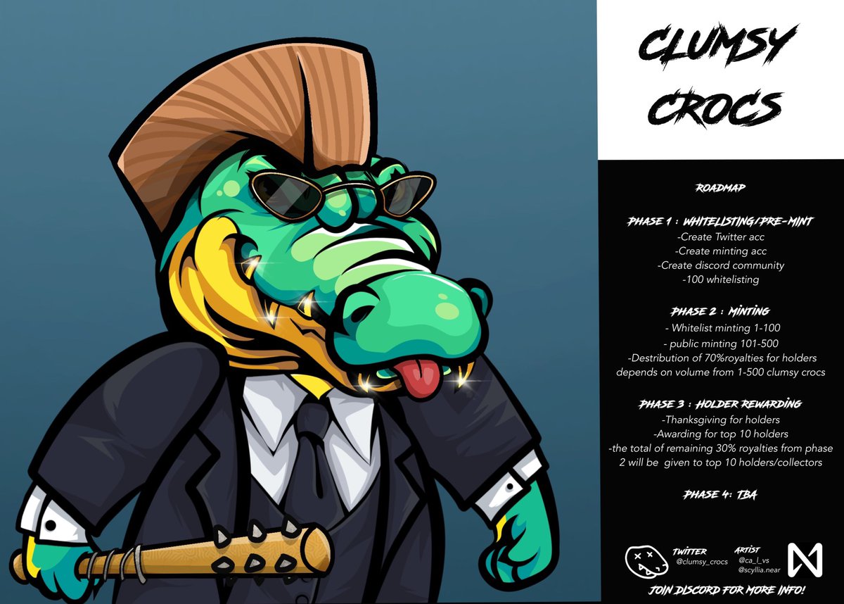 Clumsy Crocs | MINT DATE : TBA tweet media
