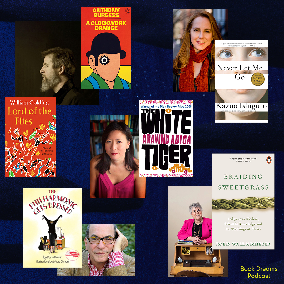 Book Dreams Podcast (@bookdreamspod) on Twitter photo In celebration of #BookDreams's 100th episode, we went back to our guests and asked them: What's one book you love and why do you love it? 28 beloved books from 24 beloved guests. Featuring: <a href="/GeraldBrom/">BROM</a> @Hillary_Jordan <a href="/cheryltan88/">Cheryl Lu-Lien Tan 陳如蓮</a> <a href="/leonardsmarcus/">leonard s. marcus</a> <a href="/Swagner711/">Sally Roesch Wagner</a> In celebration of #BookDreams's 100th episode, we went back to our guests and asked them: What's one book you love and why do you love it? 28 beloved books from 24 beloved guests. Featuring: <a href="/GeraldBrom/">BROM</a> @Hillary_Jordan <a href="/cheryltan88/">Cheryl Lu-Lien Tan 陳如蓮</a> <a href="/leonardsmarcus/">leonard s. marcus</a> <a href="/Swagner711/">Sally Roesch Wagner</a>