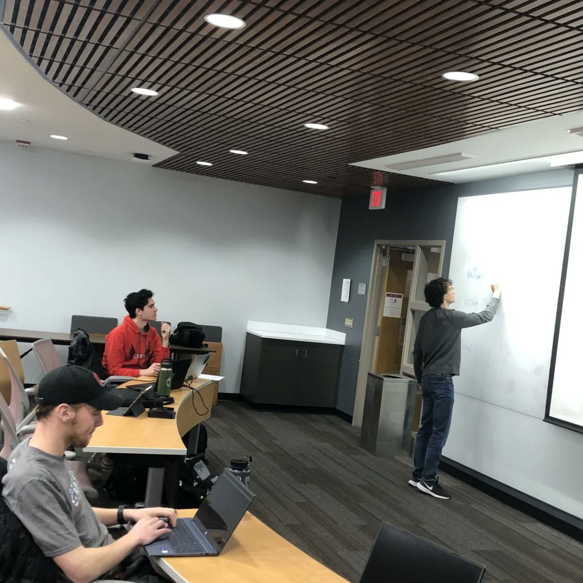 osu_uwrt's tweet photo. Software Team set up the simulated robot camera and sensors in Unity to  output data into ROS. They also loaded the vision system onto the robot again and tried linking it to the new camera.  Members of the team collected data for the TDR as well! #osuengineering #ohiostateecs https://t.co/0jUKo2bb0O