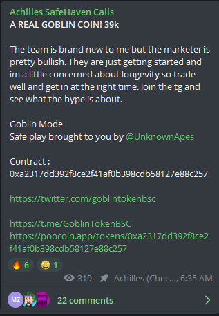 Goblin Mode BSC tweet media