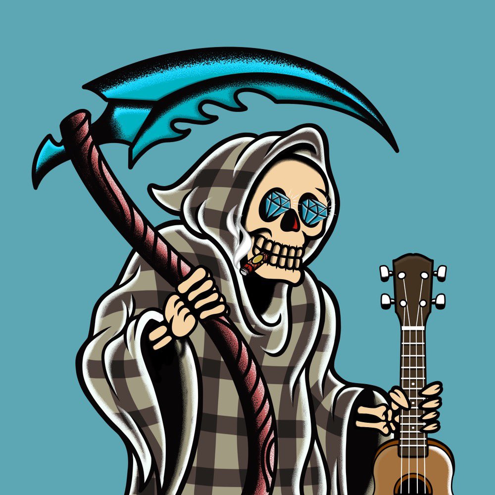 NotTodayClub's tweet photo. ✅ Doxxed Team
✅ Awesome Art
✅ Amazing Community
✅ Exciting Roadmap 

Mint is live right now and Reaper reveal is today! 
https://t.co/2cNkhi8emS https://t.co/OvflFYfOvO