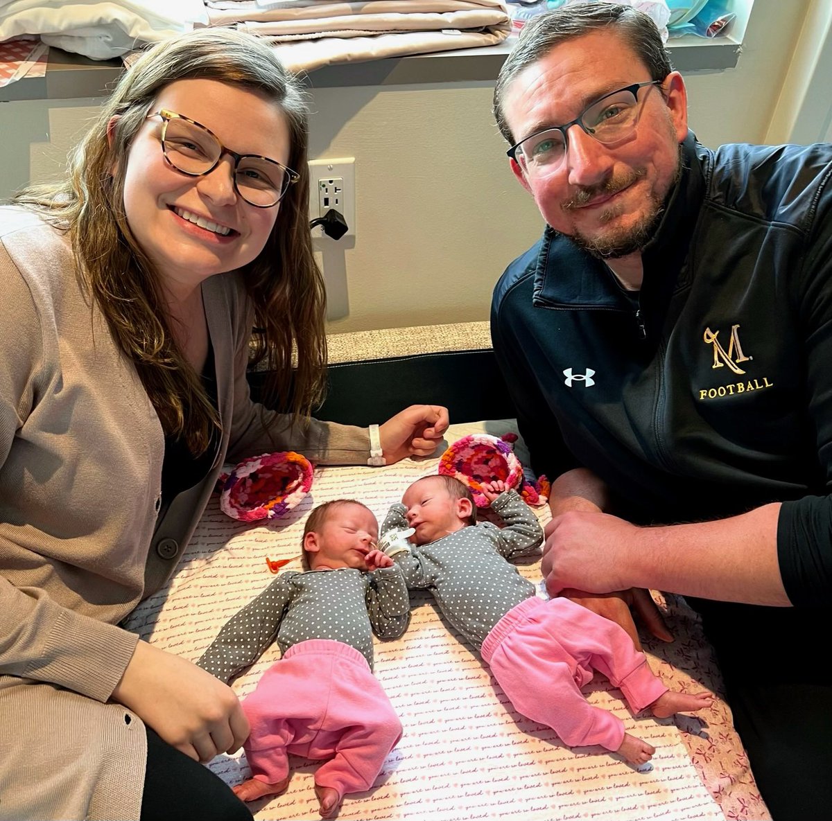 Our 🍀Lucky Ladies🍀 decided they couldn’t wait to meet us, and were born St. Patrick’s Day! Austin and Essie are strong, amazing, and very feisty 💚 💚 We are very much looking forward to them coming home soon 🎉