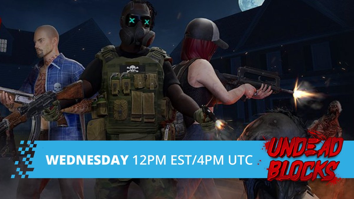 sandstormmeetup's tweet photo. Wednesday @wagyugames stops in to talk about their latest project @UndeadBlocks @ 12PM EST/4PM UTC

A fast past #PlayToEarn FPS, the goal in this game is to survive endless waves of zombies with your upgradeable #NFT guns all while earning $UNDEAD 🧟‍♂️🔫 https://t.co/aa5xzM4yhB