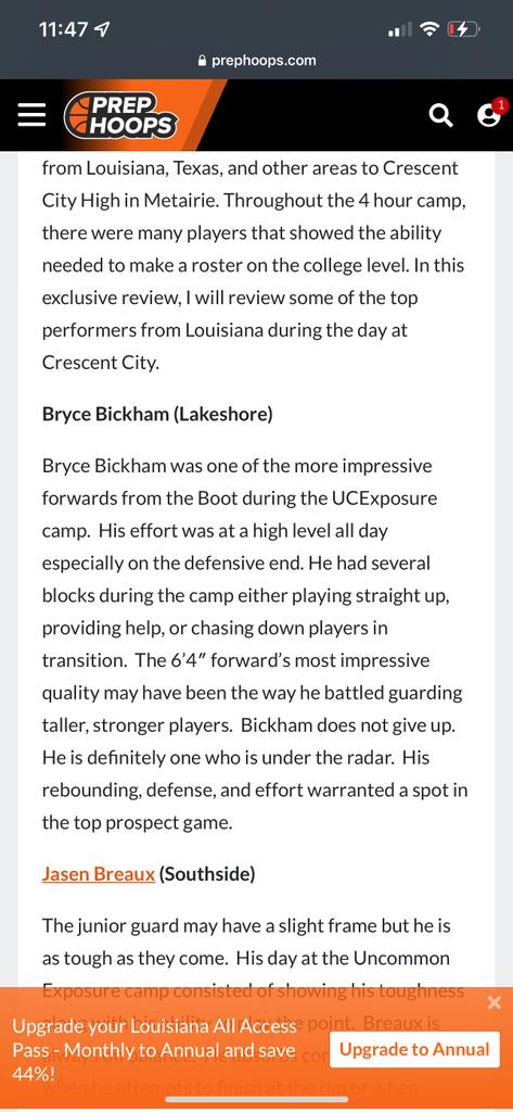 Proud to be a top prospect at the Uncommon Exposure Camp!!! <a href="/CoachSamLyfe101/">CoachSam🏀🏀🏈🏈</a> <a href="/BRCCMensBBall/">BRCC Mens Basketball</a> <a href="/DelgadoCCHoops/">Delgado CC MBB</a>