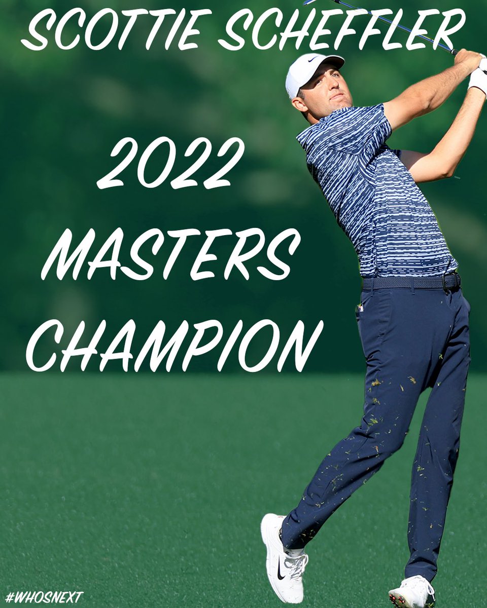 NTXPGA's tweet photo. GO SCOTTIE GO! 

NTPGA Junior Tour Alum Scottie Scheffler claims the Masters title!

#ntpga #WHOSNEXT #themasters #goscottiego https://t.co/ajOLhG6Sgb