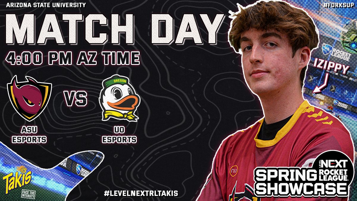 SunDevilsGaming's tweet photo. 🚨IT'S GAME DAY🚨

ASU Gold takes on @UOEsports in the @LevelNextGG Spring Tournament!

🎨: @Levitahan

#LevelNextRLTakis #ForksUp #ASURL #ASUEsports https://t.co/GDT33UkOu3