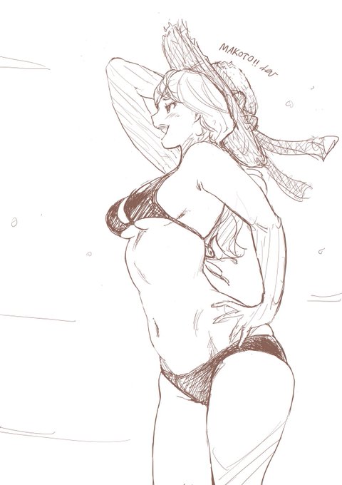 真琴ちゃんスーパービキニスケッチ。 