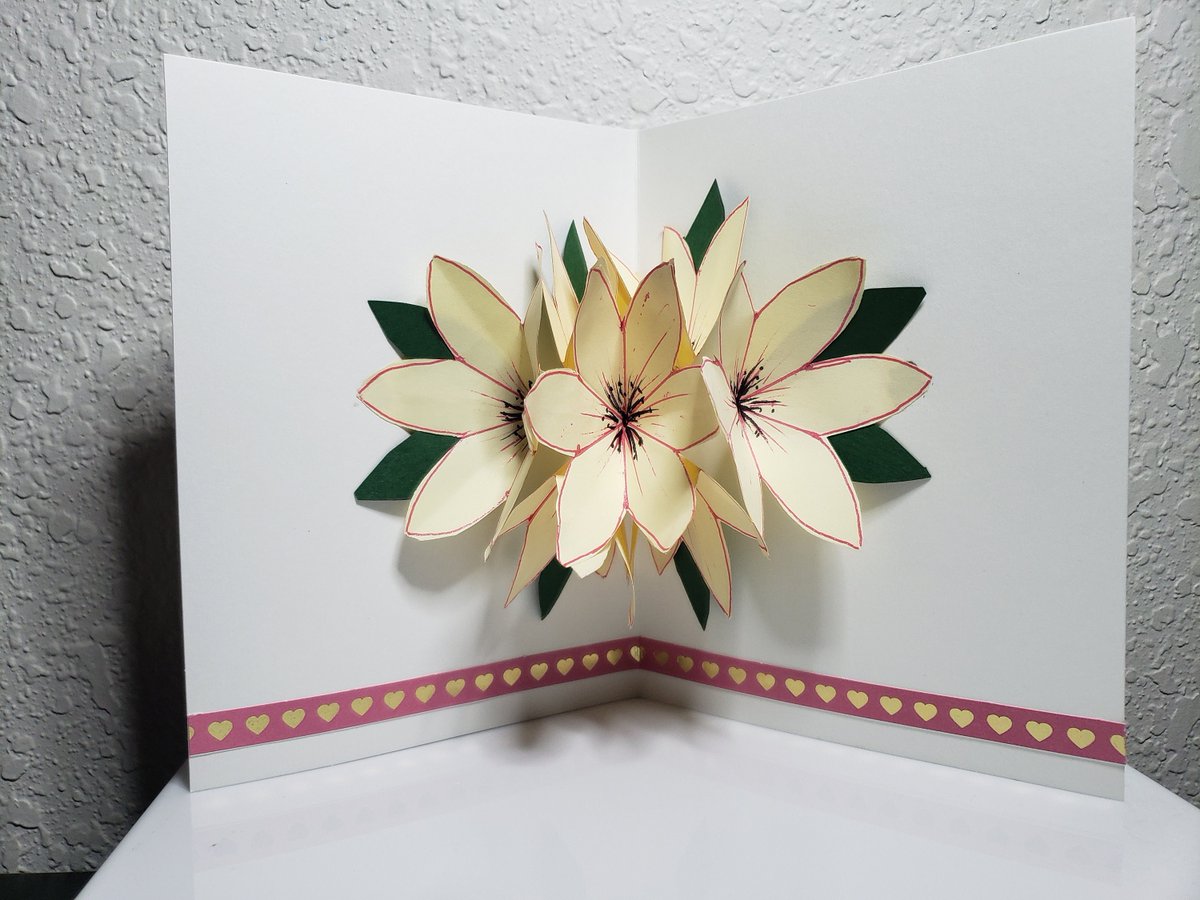 RitaFNapitupulu's tweet photo. Pop up card with yellow flowers,  5x6.5 inches https://t.co/nVzm2O43K0 #handcraftedcard #handmadegreetingcard #popupflowercard #keepsakecard #paperart #artistgreetingcard #giftforher #papercraft #cardforAnyoccasion #mothersday #brithday https://t.co/P3TRCMNay9