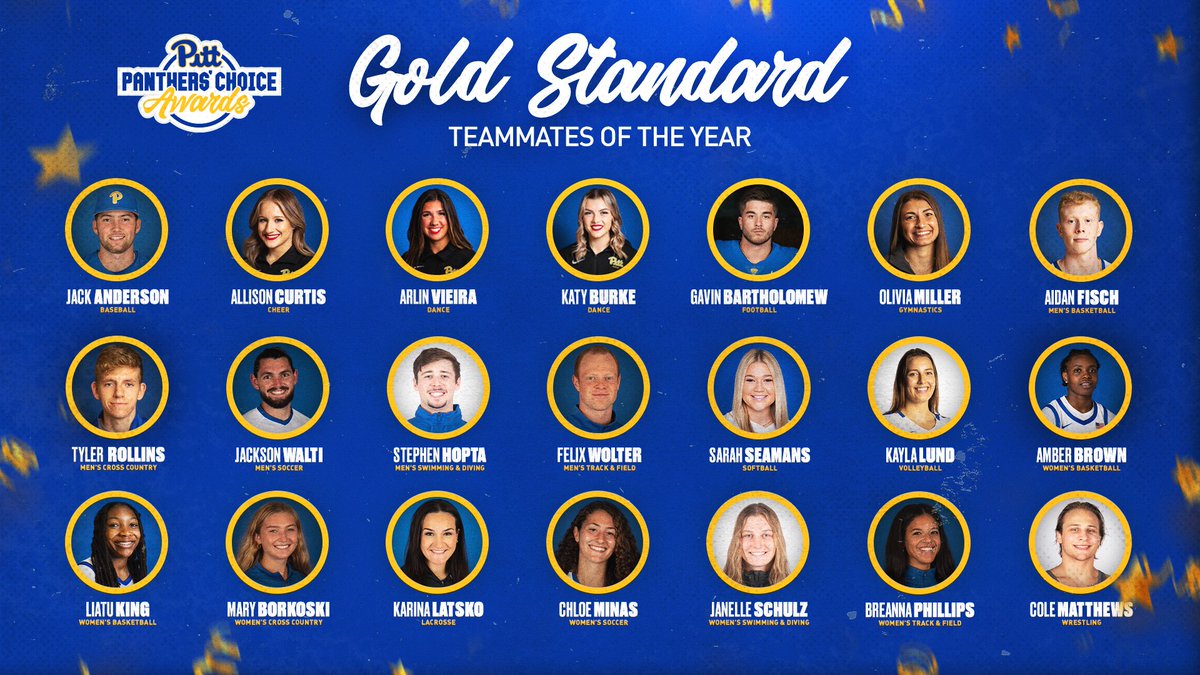 The Gold Standard Teammate of the Year Award goes to the student-athlete from each team who most effectively inspired his or her team through exemplary commitment, composure and integrity.

The winners are... ⬇️⬇️⬇️

#H2P