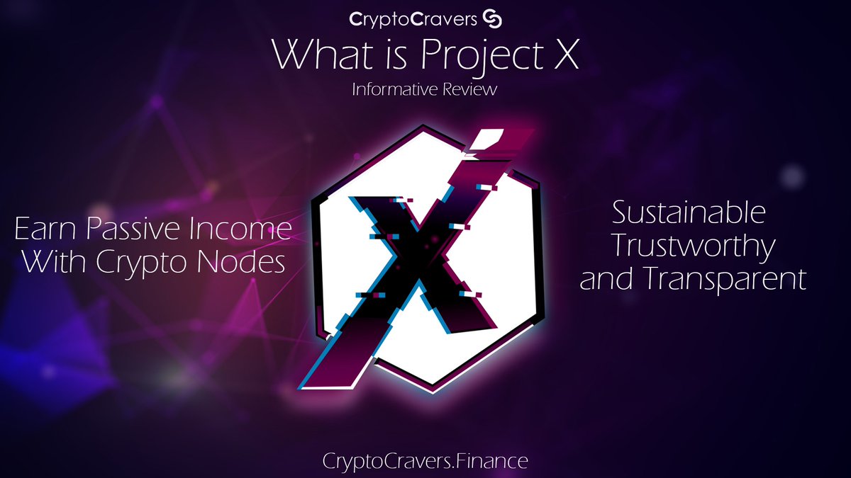 CryptoCravers's tweet photo. Project X: Passive Income with Crypto Nodes

Read the cryptocravers review of the project at r/cryptocraversLLC or on our Facebook

Follow @cryptocravers

#projectx #cryptocravers #crypto #cryptocurrency #cryptonews #ico #investing #defi #altcoin #altcoin #nodes #AVAX https://t.co/OLk0rtb5Pi