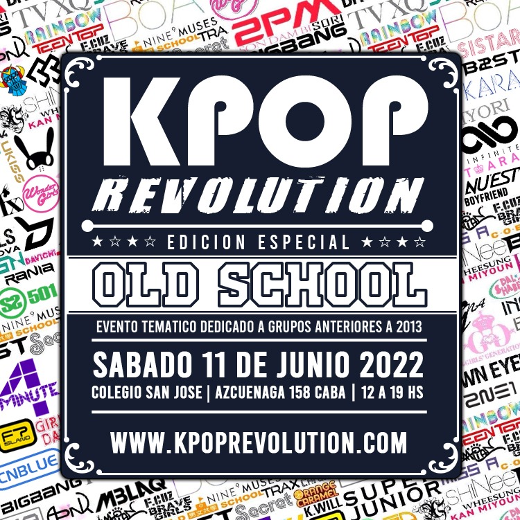 KRevolutionArg's tweet photo. ¡¡¡KPOP REVOLUTION EDICIÓN ESPECIAL: OLD SCHOOL!!!

Porque lo estuvieron pidiendo MUCHO decidimos traer este nuevo evento exclusivo para grupos y solistas que debutaron ANTES del 2013. https://t.co/UUPf2H4ekq