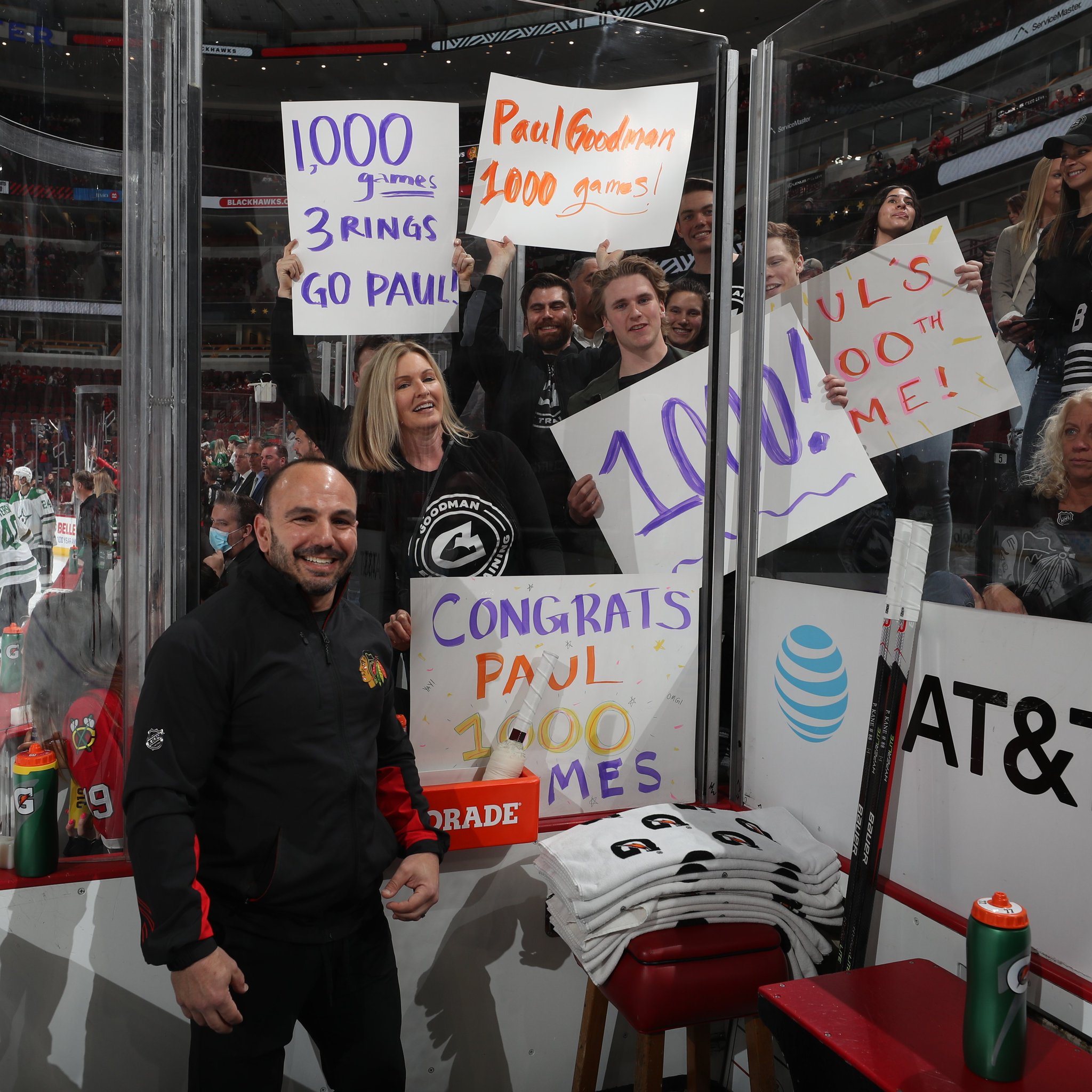 Chicago Blackhawks on X: Congrats to our strength & conditioning coach Paul  Goodman who's working his 1,000th game tonight!  / X