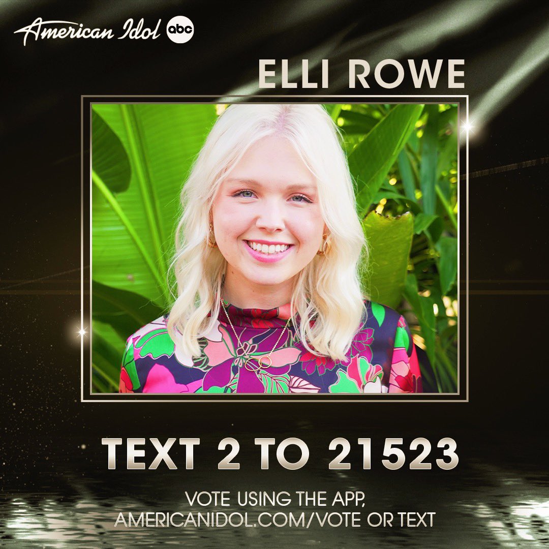 ellirowemusic's tweet photo. @AmericanIdol is on TONIGHT at 8/7c on and starting at 5pm PST / 8pm EST you can vote for me! You can do all 3 methods 10 times each: 
🌟Go to https://t.co/aZHdQMPya4⁣⁣⁣⁣⁣⁣⁣⁣⁣⁣⁣ 
🌟In the American Idol App ⁣⁣⁣⁣⁣⁣⁣⁣⁣⁣⁣ 
🌟Text 2 to 21523⁣⁣⁣⁣⁣⁣⁣⁣⁣ https://t.co/yPK6i0NhDn