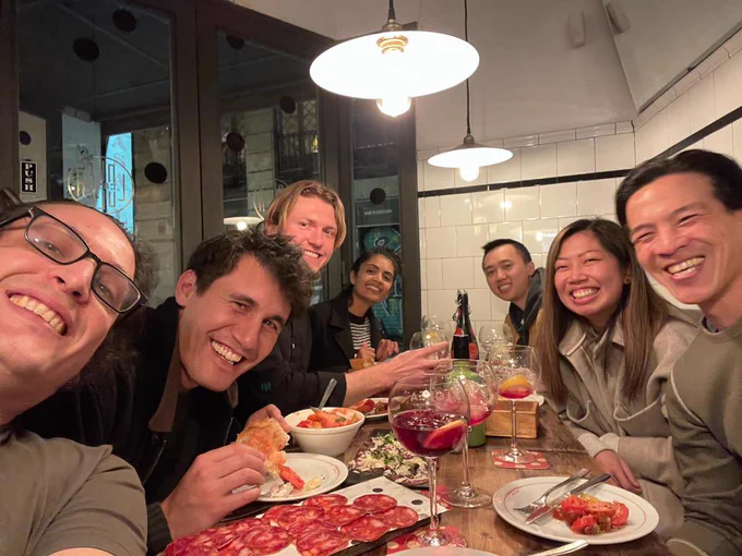 Design and creatives team dinner in Barcelona