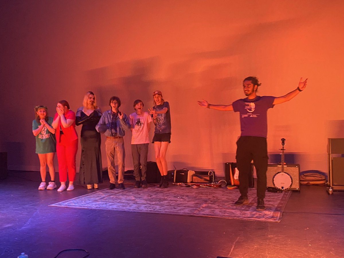 VRImprov's tweet photo. Improv Troupe 7646 performed at the last Coffee House of the year! https://t.co/05mX40E34n
