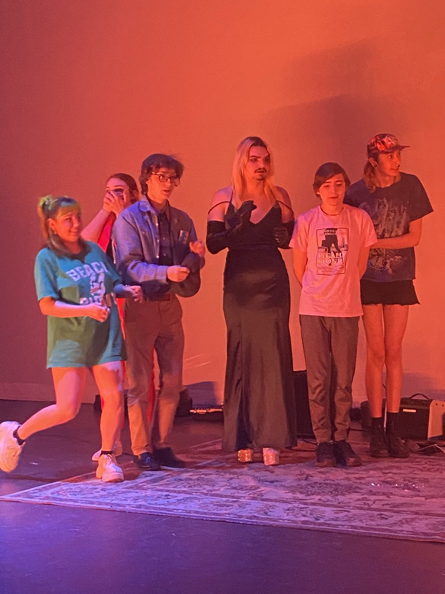 VRImprov's tweet photo. Improv Troupe 7646 performed at the last Coffee House of the year! https://t.co/05mX40E34n