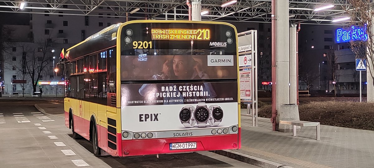 WarsawRobDriver's tweet image. Taka ciekawostka na zakończenie dnia mojej pracy na Metro Młociny jako ostatni półkurs w stronę Truskawia jedzie mały Solaris na 2️⃣1️⃣0️⃣ który wcześniej jeździł na linii 2️⃣0️⃣3️⃣, bowiem brygada jest łączona właśnie. 
#warsawbusdriver