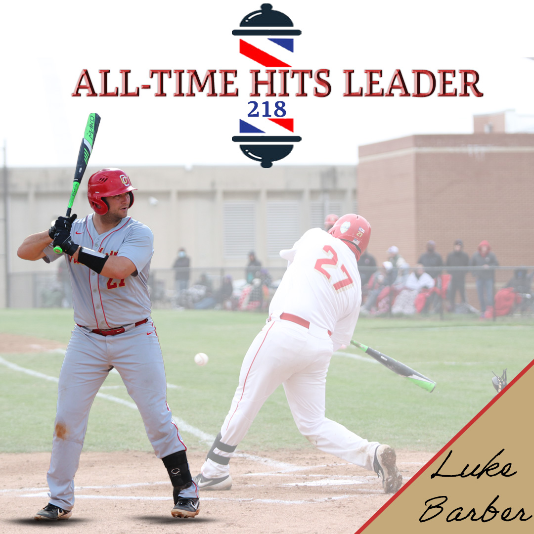Ott_Athletics's tweet photo. RECORD ALERT: In his last plate appearance today, Luke Barber rips career hit 218 and becomes Otterbein's new all-time leader in the category! Despite now playing parts of five seasons, he passes former record holder Ben Beachy in 78 less at-bats and 28 less games. #d3b ⚾️👏🤩 https://t.co/zNQG1iS9yB