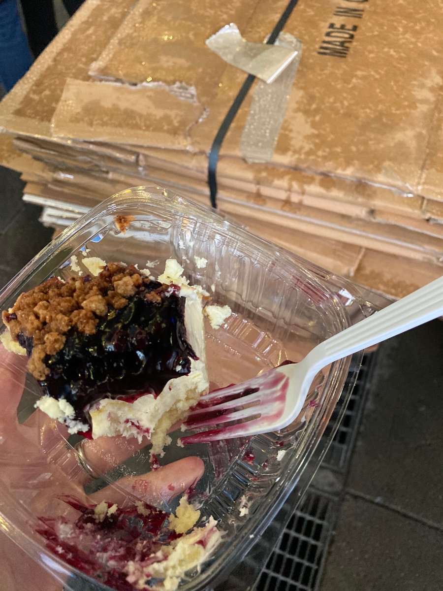 AWimbiscusBlack's tweet photo. Ms. L to a student not in the cheesecake line: “do you want cheesecake?”
Kid: “no, I’m good”
Ms. L: “but did you have it today?”
Kid: “no, but I had it yesterday”
Ms. L: “but that wasn’t the question!”
#therearenocaloriesincheesecake #onlyproofthereisagod https://t.co/My4GQGS6ly