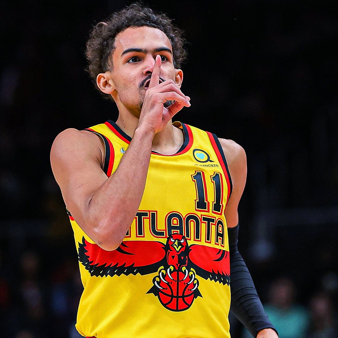 sportingnews's tweet photo. Trae Young is only the second player in NBA history to lead the league in total points (2,155) and assists (737) in the same season 🔥 https://t.co/XtGGktAp2h
